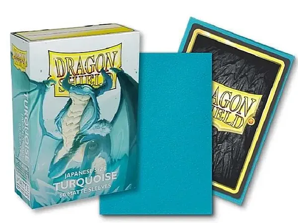 DRAGON SHIELD JAPANESE MATTE SLEEVES - PLAYER'S CHOICE: TURQUIOSE (60 SLEEVES)